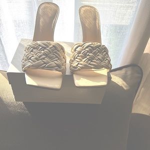 Never worn (New) Mark Fisher LTD Draya Braided Sandal
